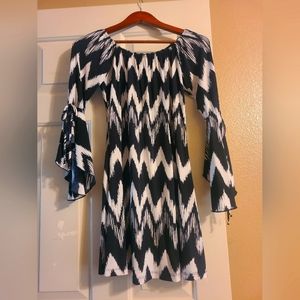 Black and White Tunic Dress